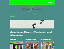 Tablet Screenshot of fussspur-riemann.de